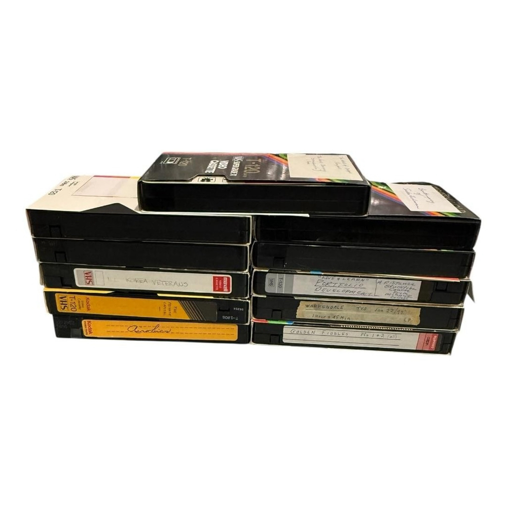 Vintage Lot VHS T-120 Tapes Educational Joseph Campbell Greek Fire TDK Kodak